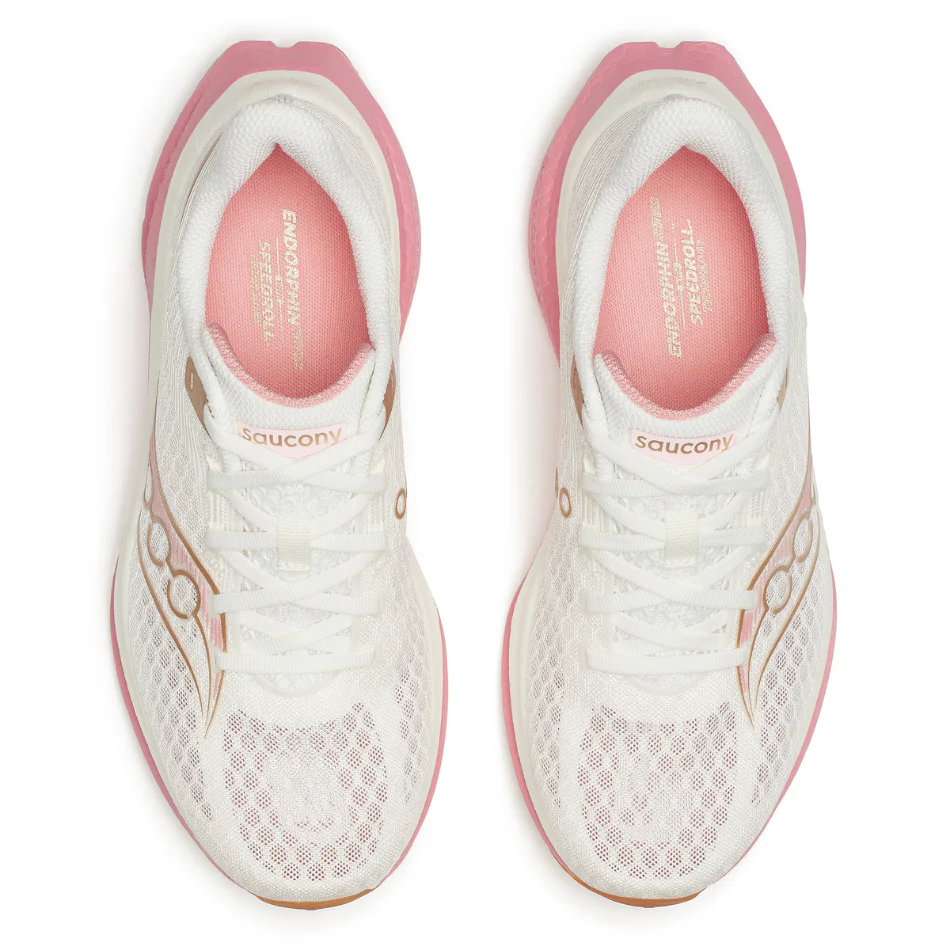 Saucony Women's Endorphin Speed 5 Running Shoes in Ivory/Mauve SS26 - Image 2