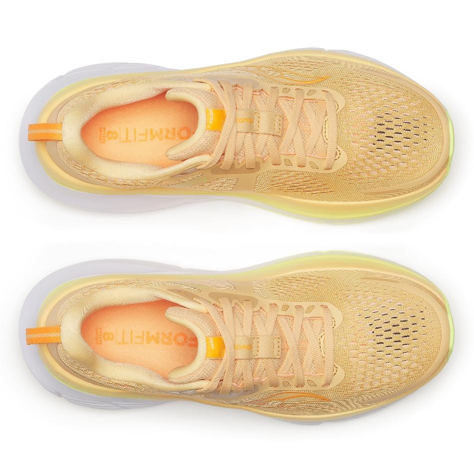Saucony Women's Guide 18 Running Shoes in Peach/Sunny SS25 - Image 4