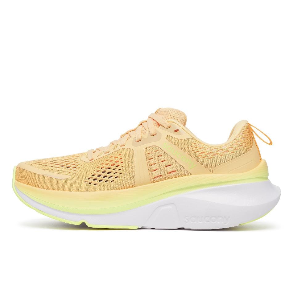Saucony Women's Guide 18 Running Shoes in Peach/Sunny SS25 - Image 6