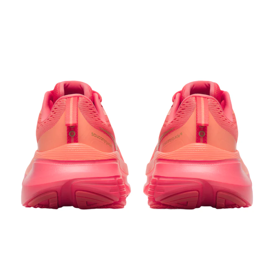 Saucony Women's Guide 18 Running Shoes in Salmon/Coral AW25 - Image 3