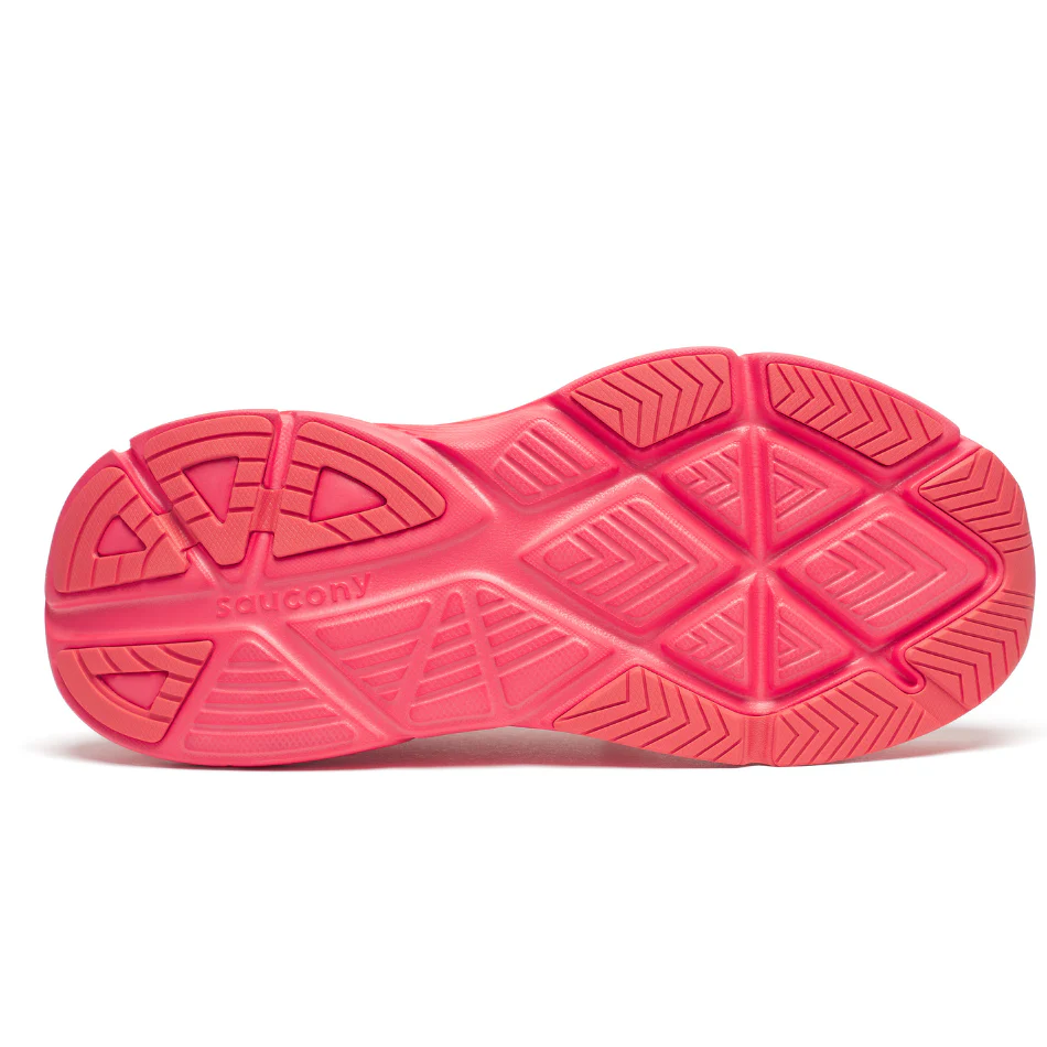 Saucony Women's Guide 18 Running Shoes in Salmon/Coral AW25 - Image 4