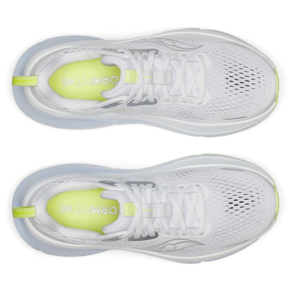 Saucony Women's Guide 18 Running Shoes in White/Ice Melt SS25 - Image 4
