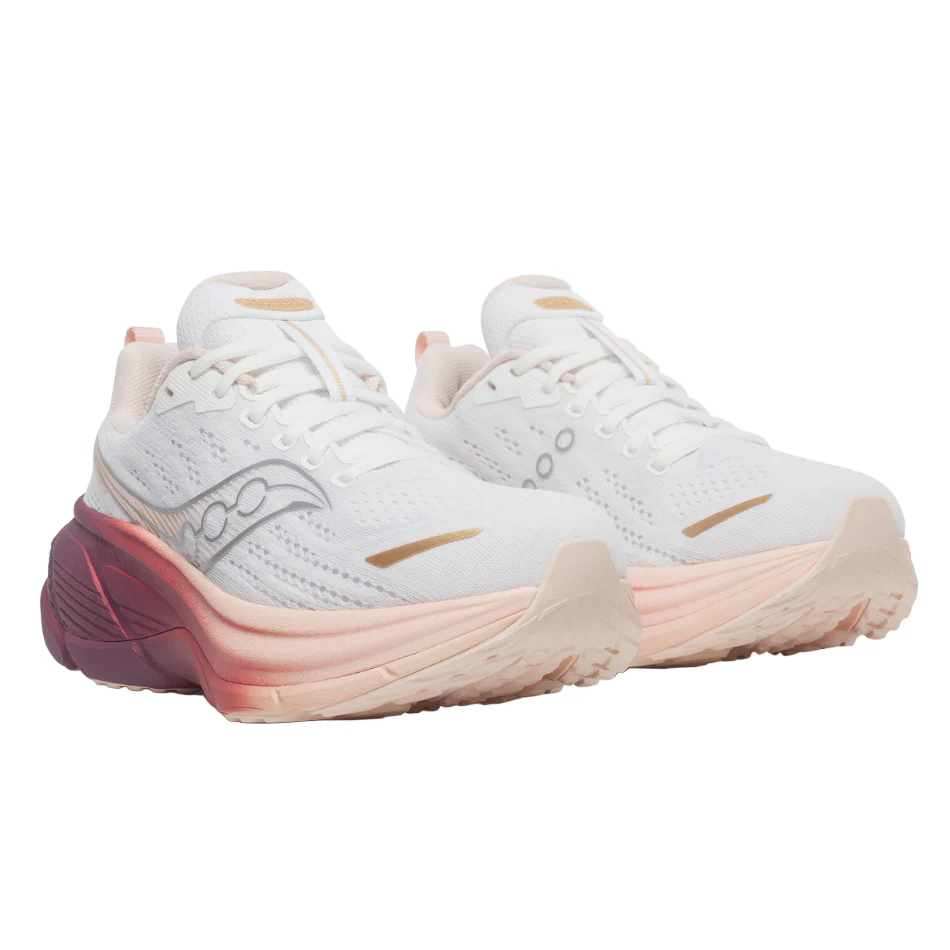 Saucony Women's Hurricane 25 Running Shoes in White/Cameo - Online Exclusive - Image 3