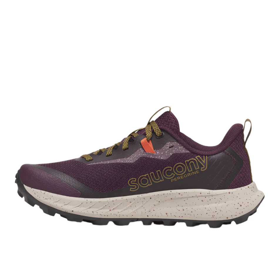 Saucony Women's Peregrine 15 Trail Running Shoes in Wine/Kodiak AW25 - Image 5