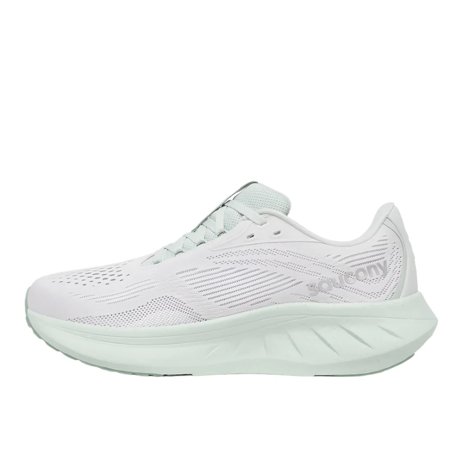 Saucony Women's Ride 18 Running Shoes in Fog/Mist AW25 - Image 6