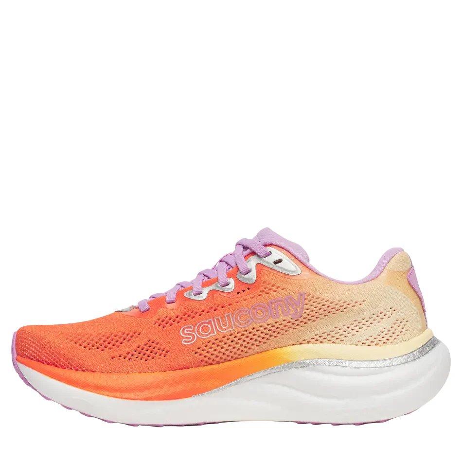 Saucony Women's Ride 19 Running Shoes in Fire/Orchid - Online Exclusive - Image 6