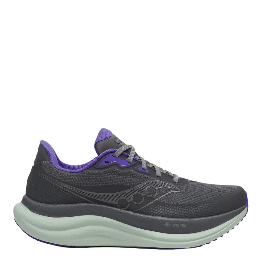 Saucony Women's Triumph 23 GTX Running Shoes in Shadow/Aloe AW25