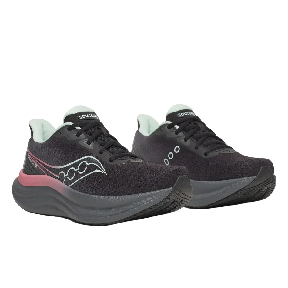 Saucony Women's Triumph 23 Running Shoes in Black/Calm - Online Exclusive - Image 4