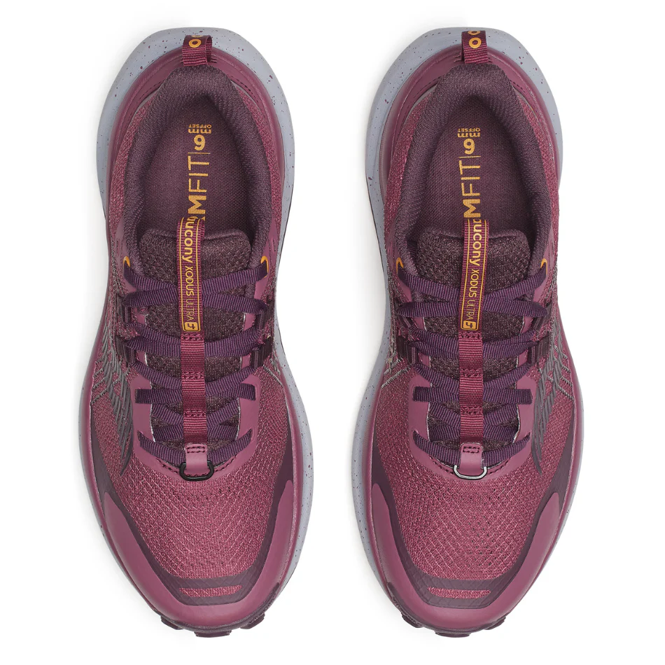 Saucony Women's Xodus Ultra 4 Trail Running Shoes in Terra/Wine - Online Exclusive - Image 2