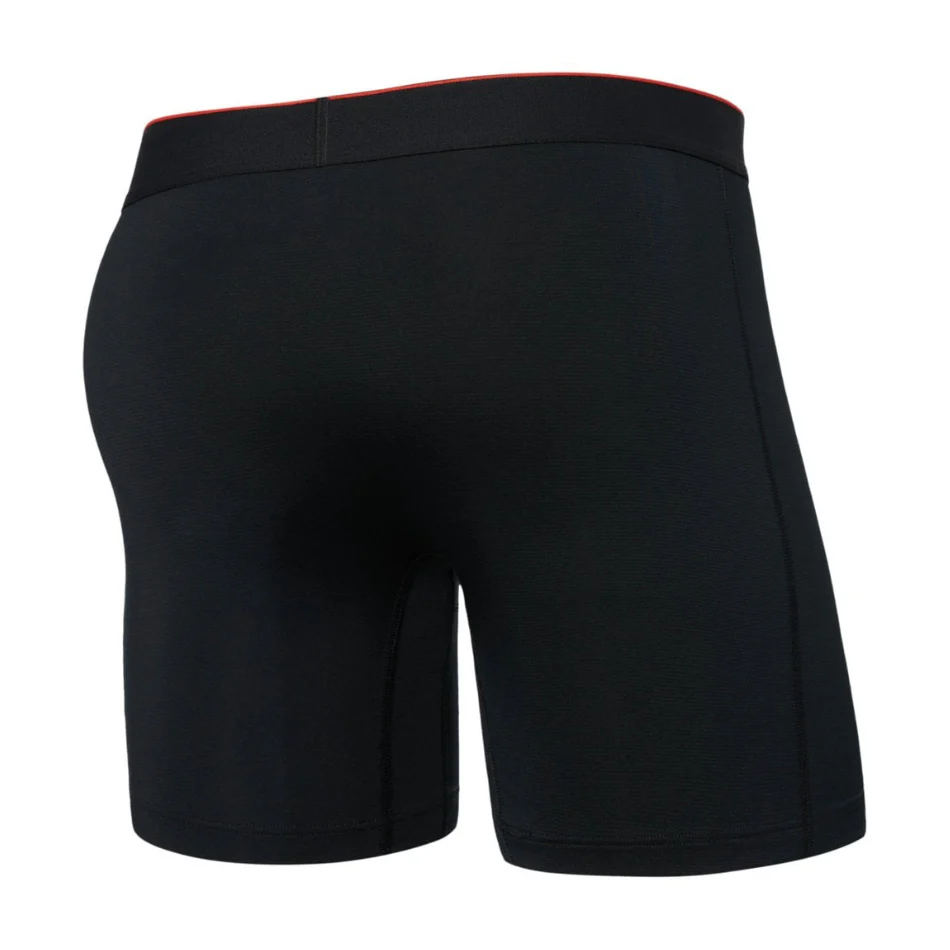 SAXX Men's Multi-Sport Mesh Boxer Brief Fly in Black SS26 - Image 2