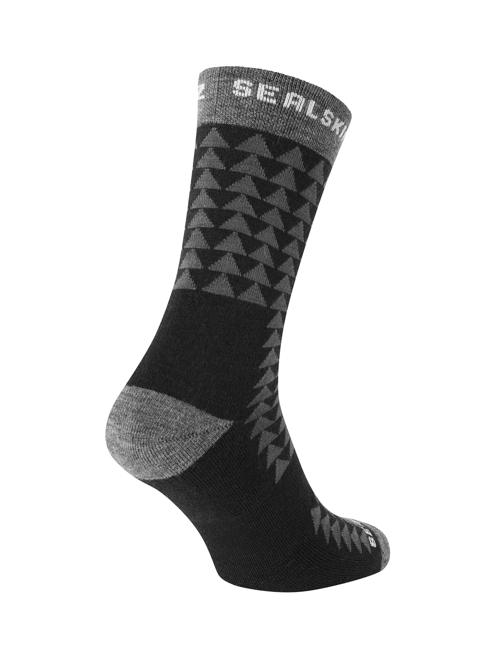 Sealskinz Hilgay Merino Mid Length Running Sock in Black SS25 - Image 2
