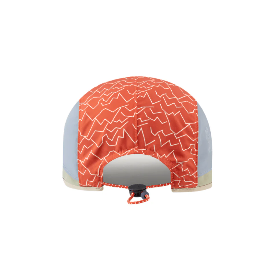 Sealskinz Poringland Waterproof Foldable Peak Printed Hiking Cap in Print/Orange AW25 - Image 2
