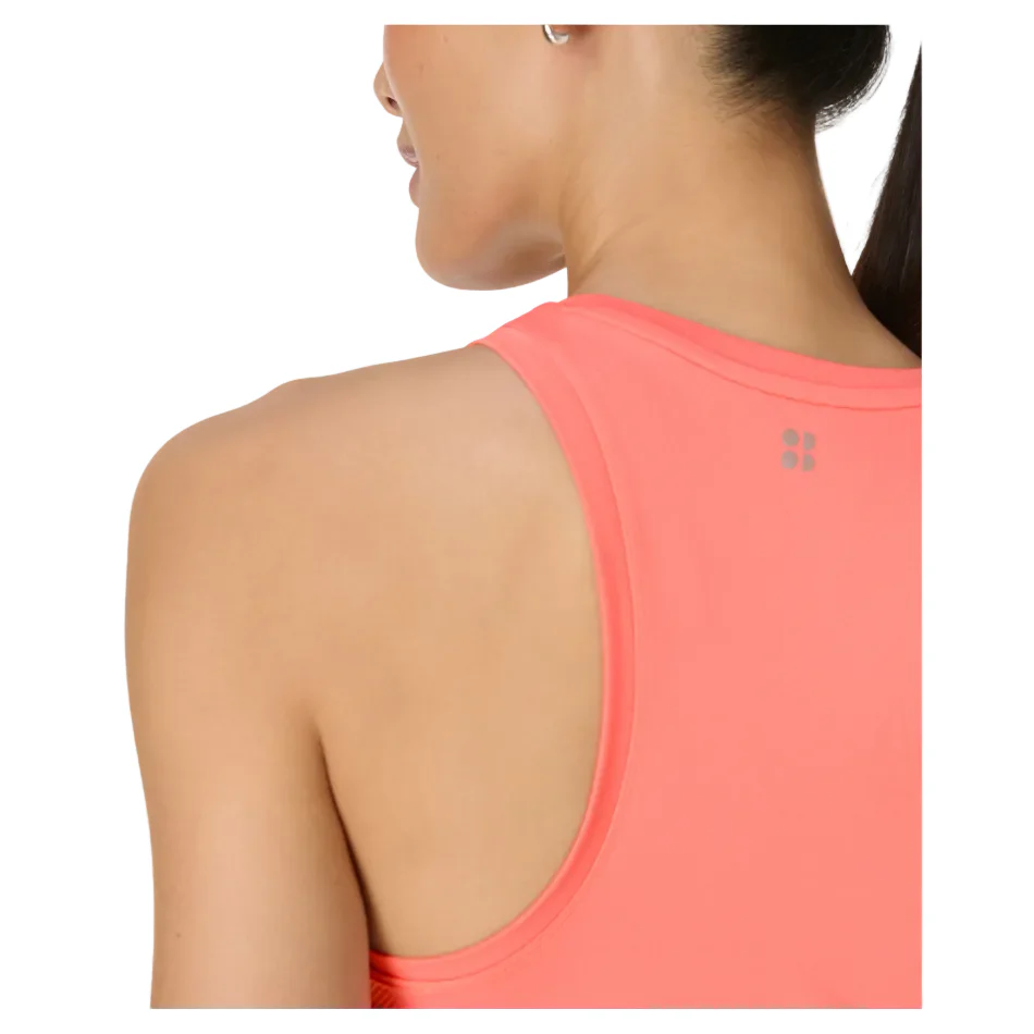 Sweaty Betty Athlete Seamless Workout Tank in Melon Pink SS26 - Image 6