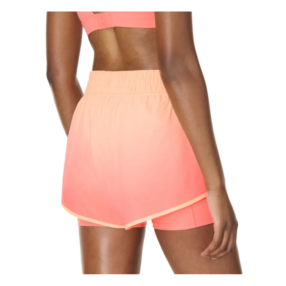Sweaty Betty Get Set 2-in-1 Multi-Train Shorts in Melon Pink/Peach/Orange Ombre SS26 - Image 3