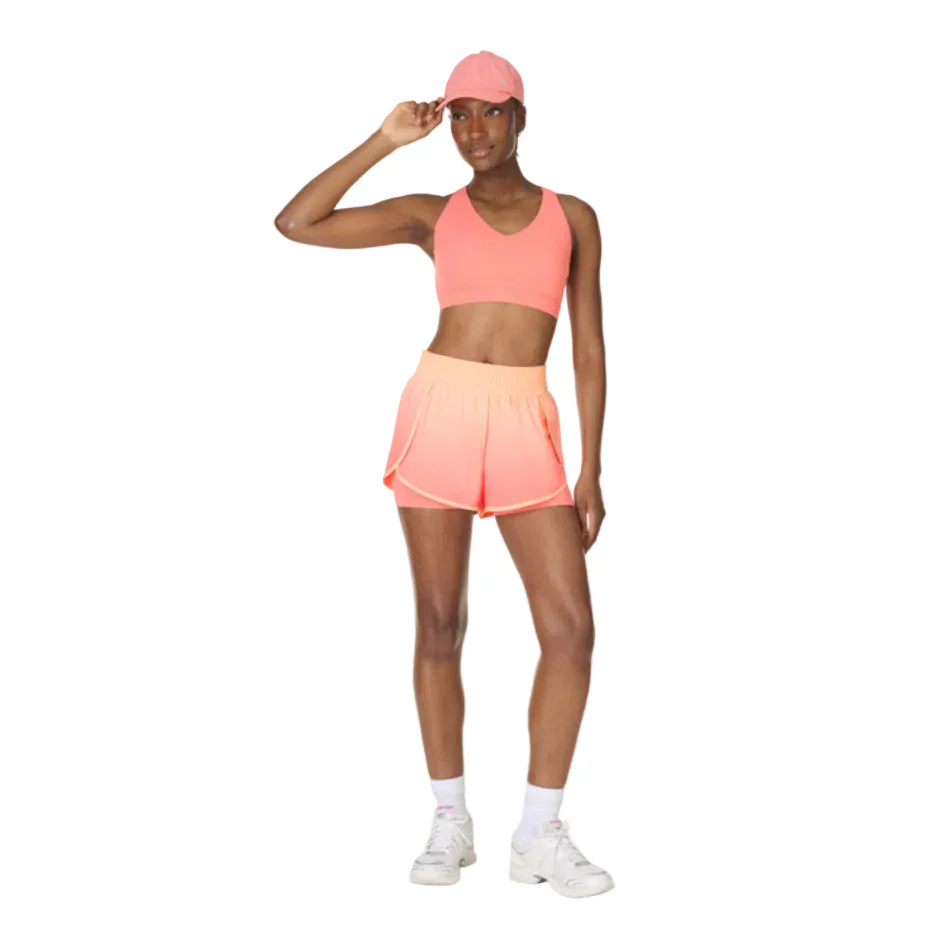 Sweaty Betty Get Set 2-in-1 Multi-Train Shorts in Melon Pink/Peach/Orange Ombre SS26 - Image 5