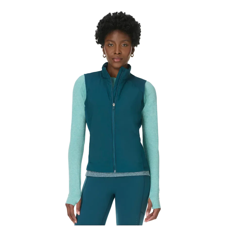 Sweaty Betty Limitless Run Gilet in Deep Green SS26 - Image 5